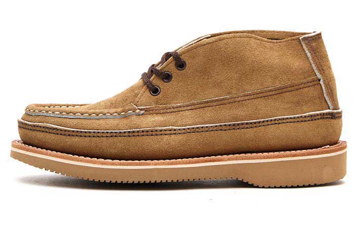 200-27W TAN LARAMIE SUEDE-BROWN EYELETの側面写真